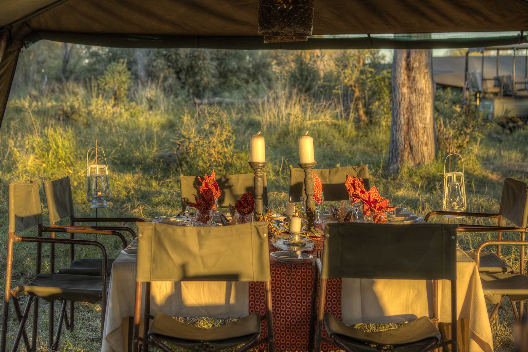 Chase Africa Safaris luxury dining tent