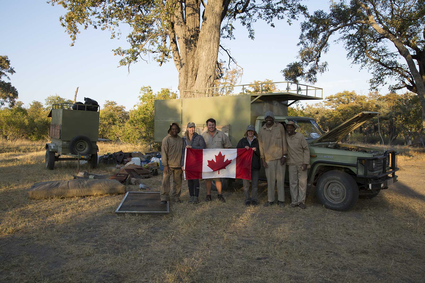 Guests on safari Chase Africa Safaris