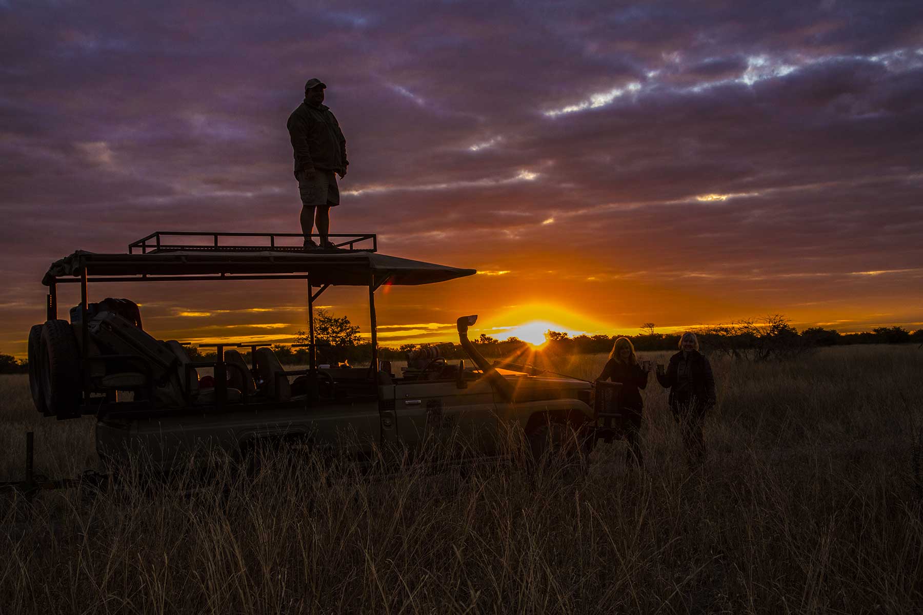 Sunset game drive with Chase Africa Safaris
